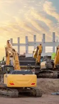 ai character: construction site background