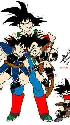 ai character: Gine and bardock  background