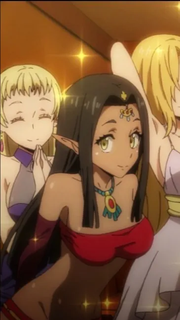 ai character: Elf hostess bar background