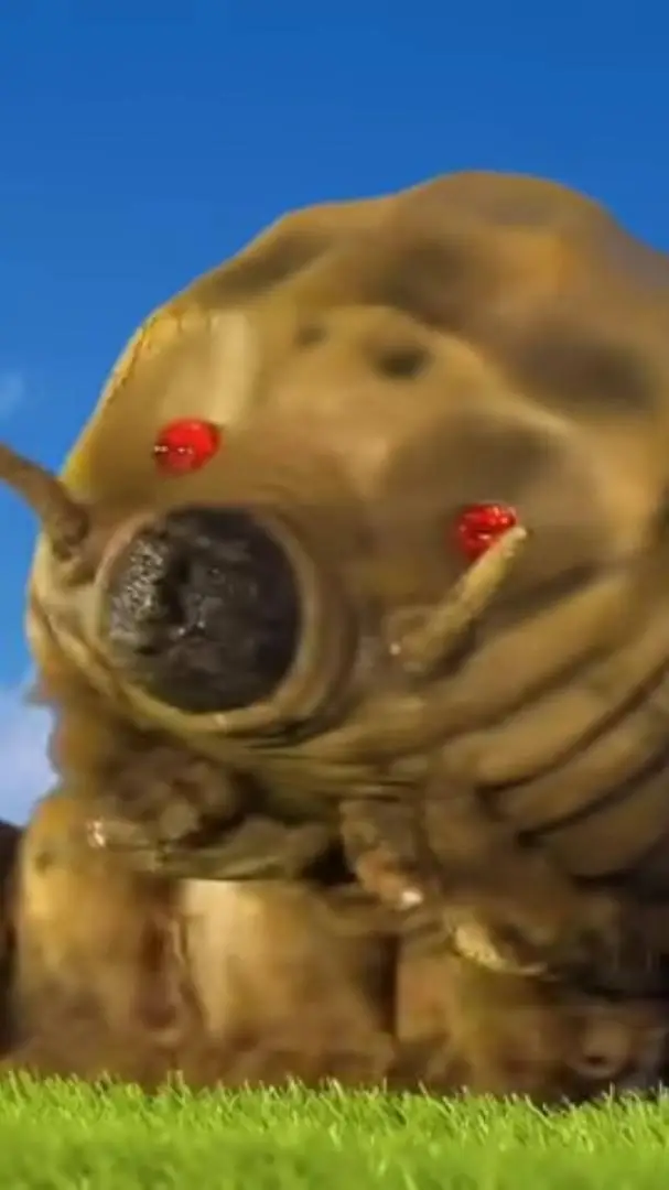 ai character: mothra larva background