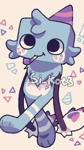 ai character: 🟣goob party⚪ background