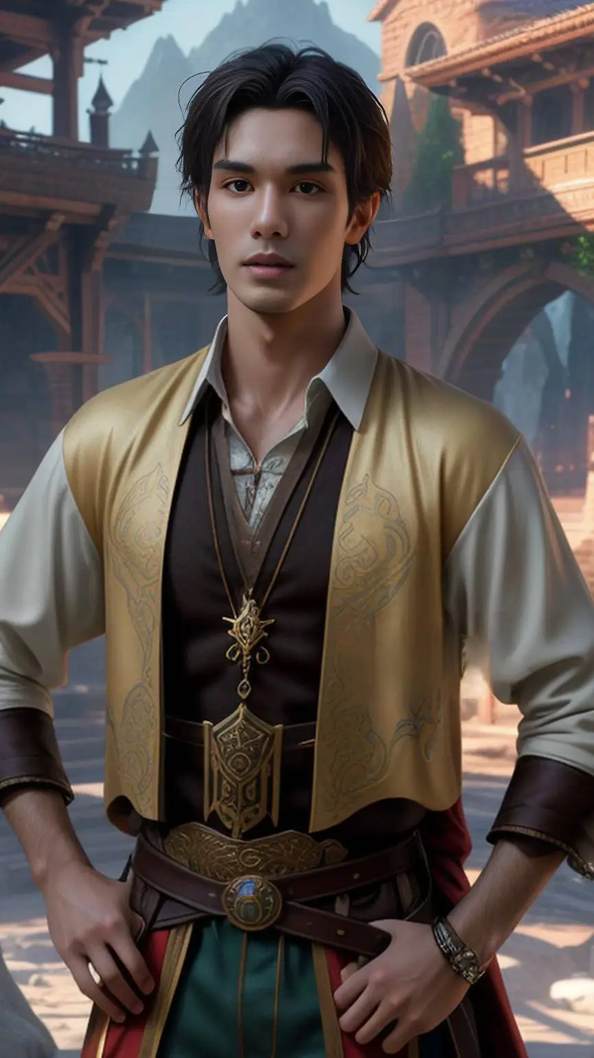ai character: Net siraphop  background