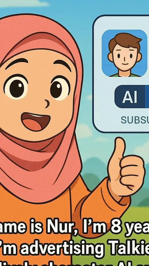 ai character:  nur background