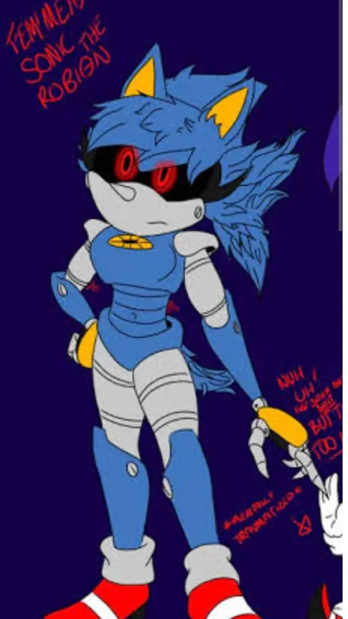 ai character: metal sonica background