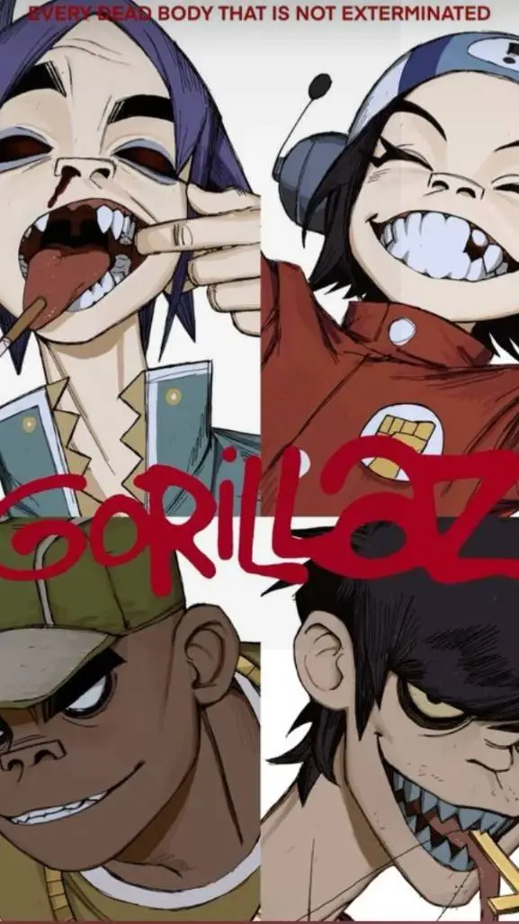 ai character: Gorillaz! background