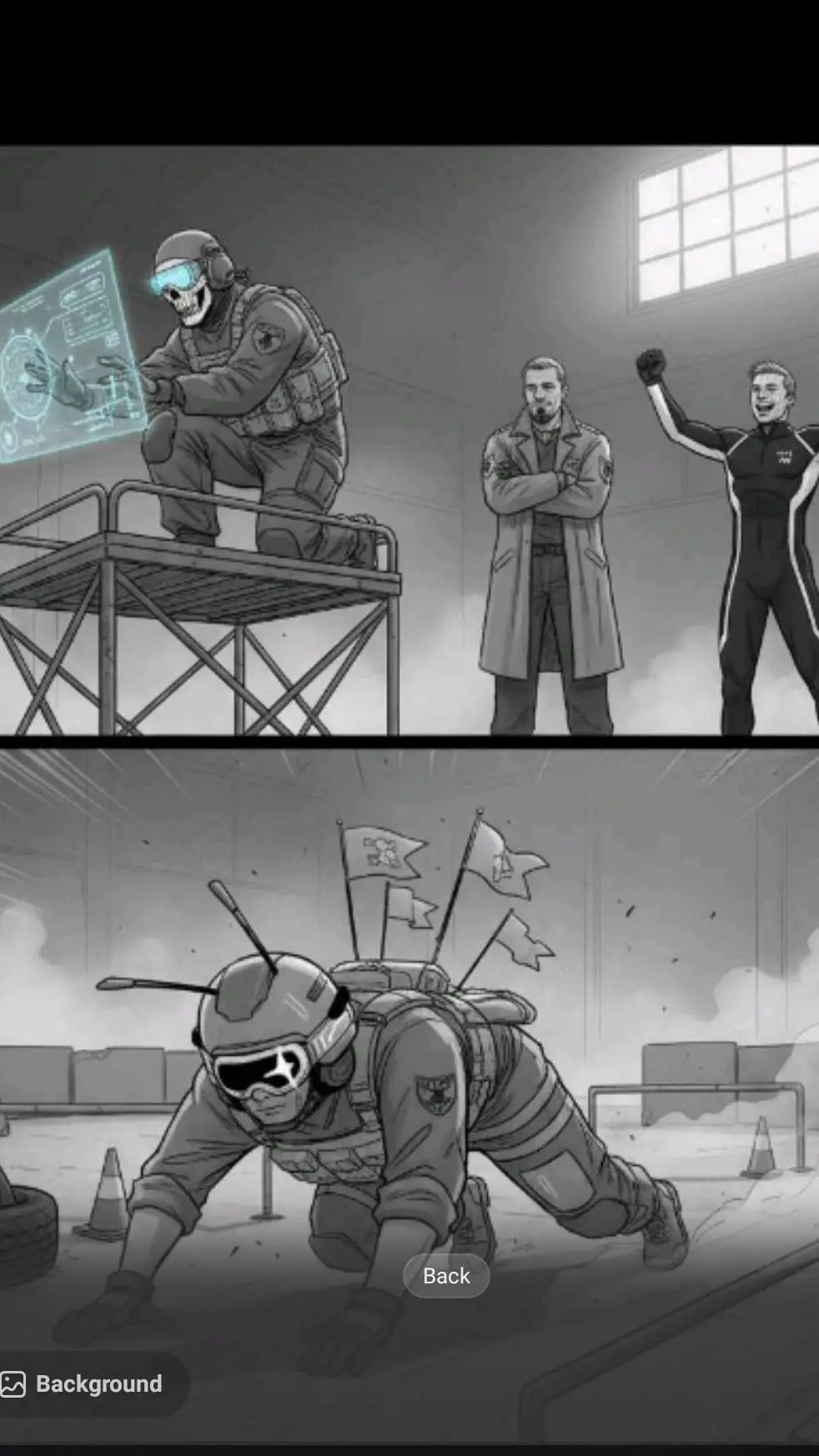 ai character: Cod-Lazyday background