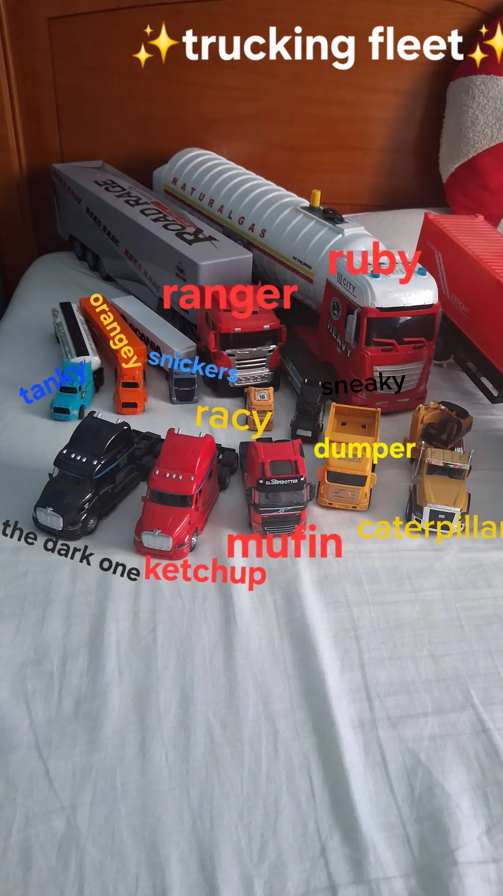 ai character: trucking fleet background