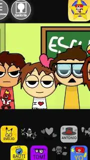 ai character: ESCUELA SPRUNKI😎🏫 background