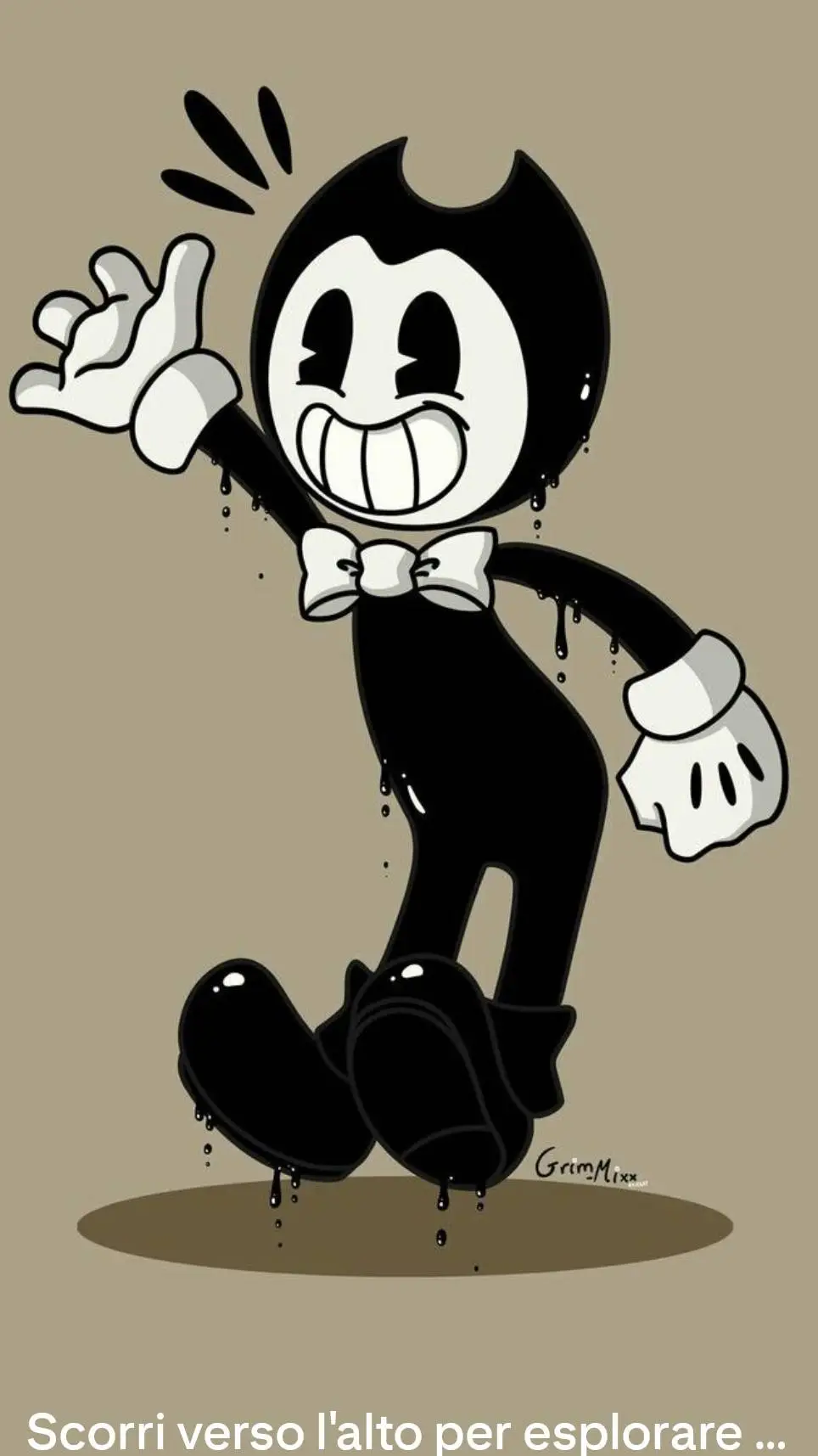 ai character: bendy background