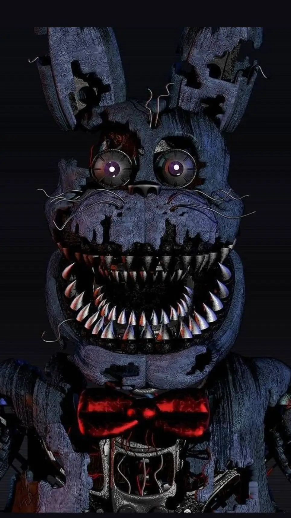 ai character: Nightmare Bonnie  background