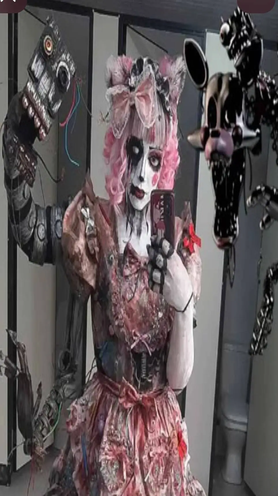 ai character: mangle cosplay  background