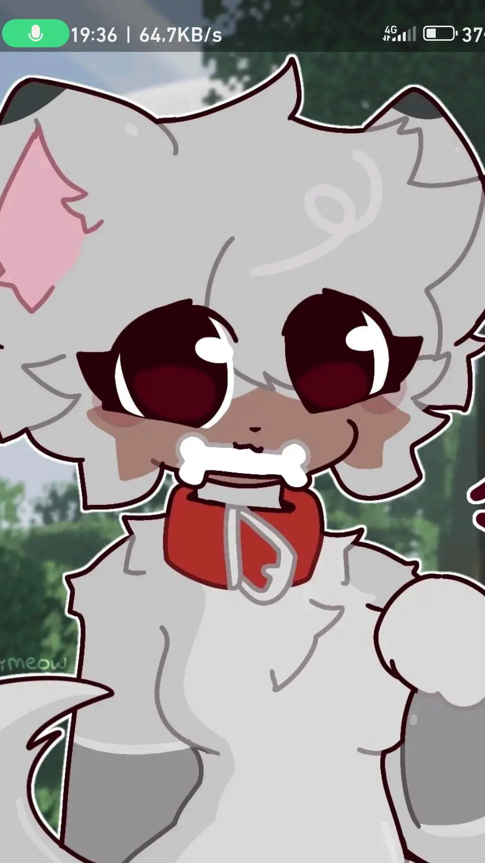 ai character: furry  background