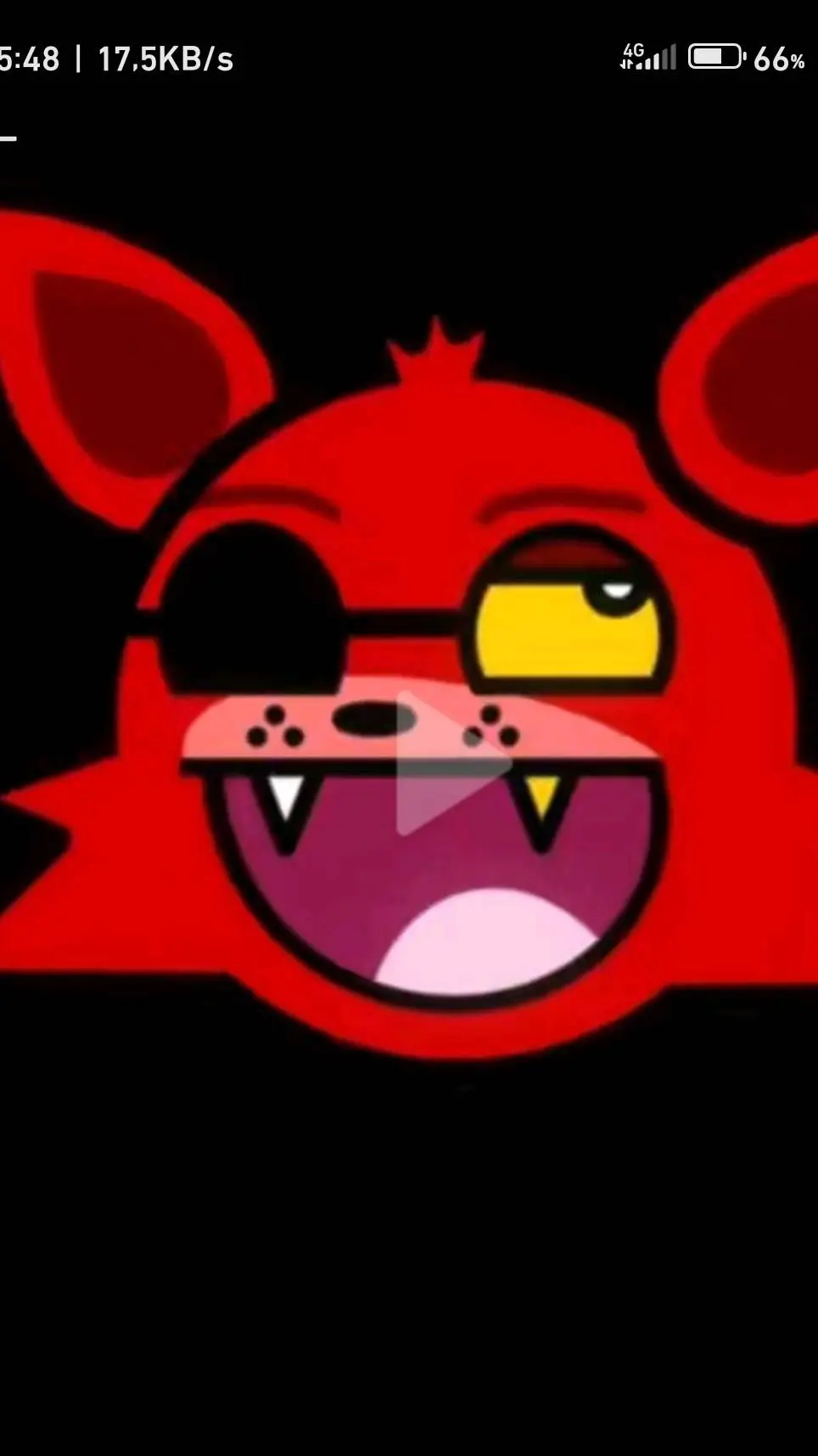 ai character: Foxy di fnaf 1 background