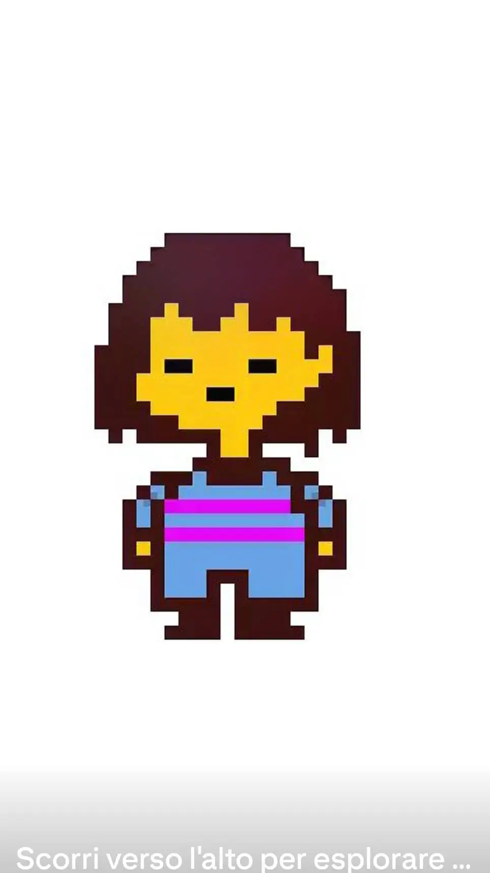 ai character: frisk undertale  background