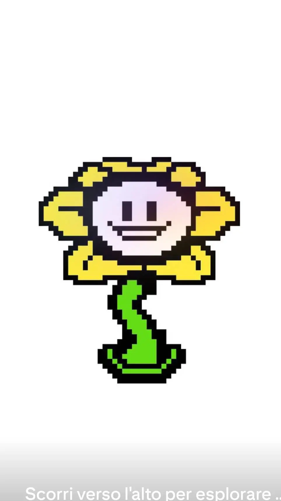 ai character: flowe undertale  background
