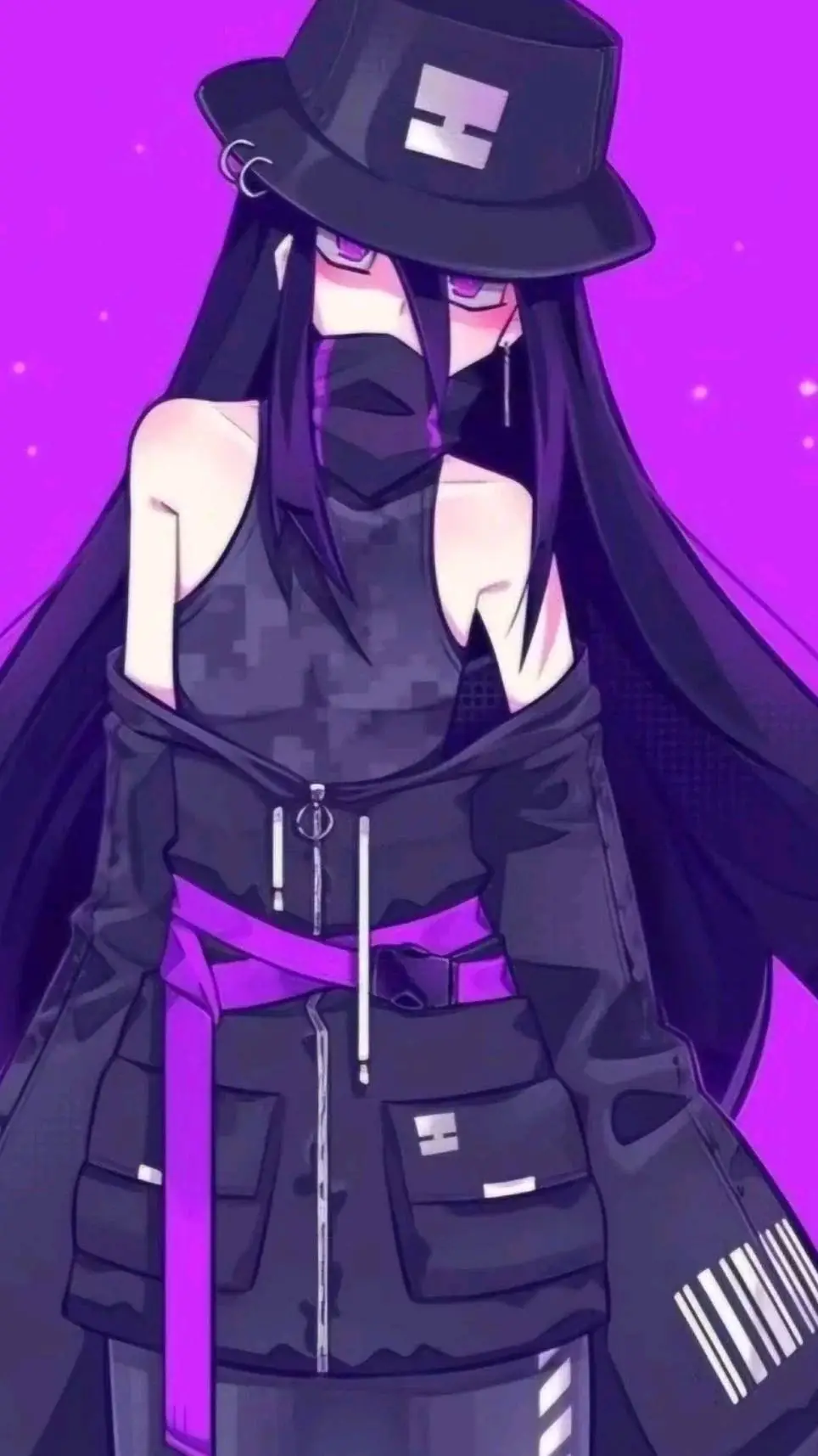 ai character: Ender girl  background