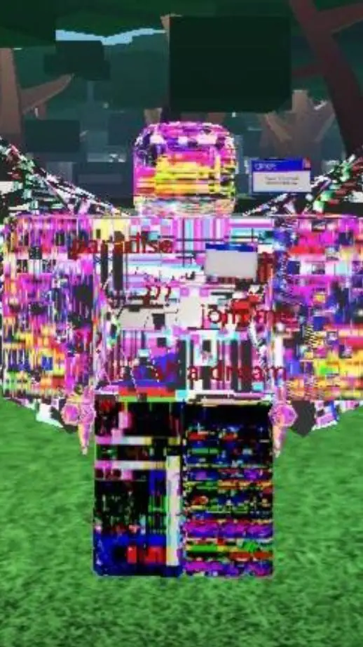 ai character: glitch  background