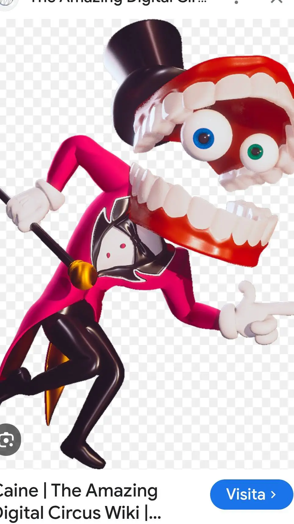 ai character: caine background