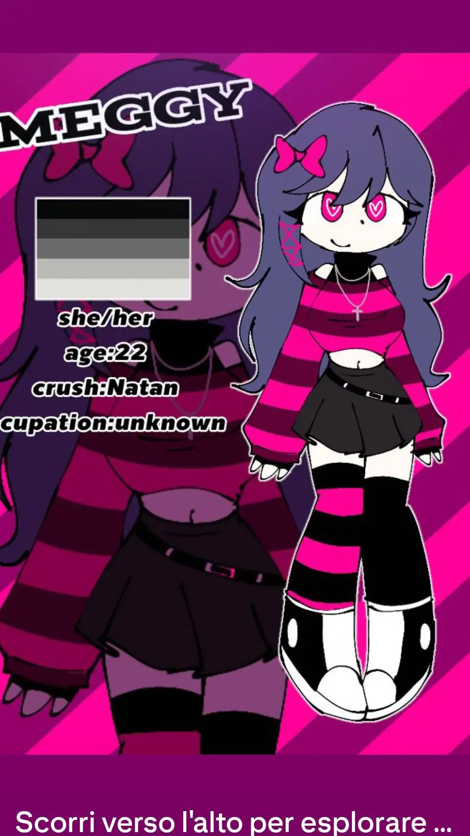 ai character: meggy background