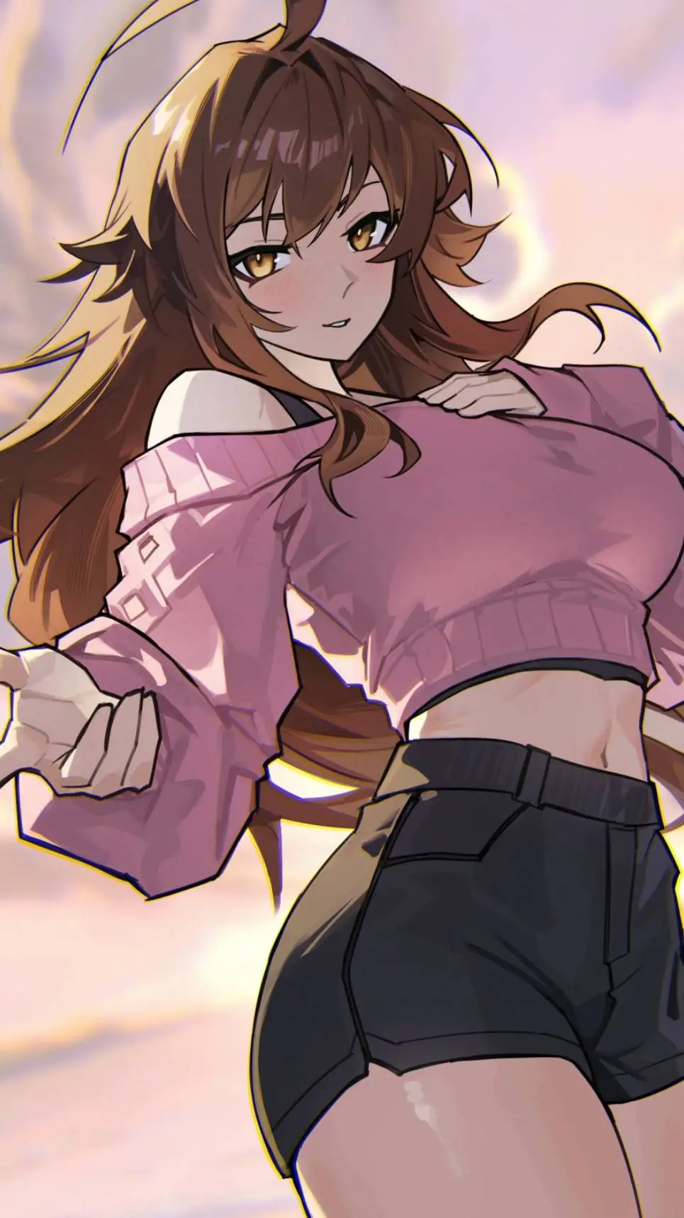 ai character: Sky  background