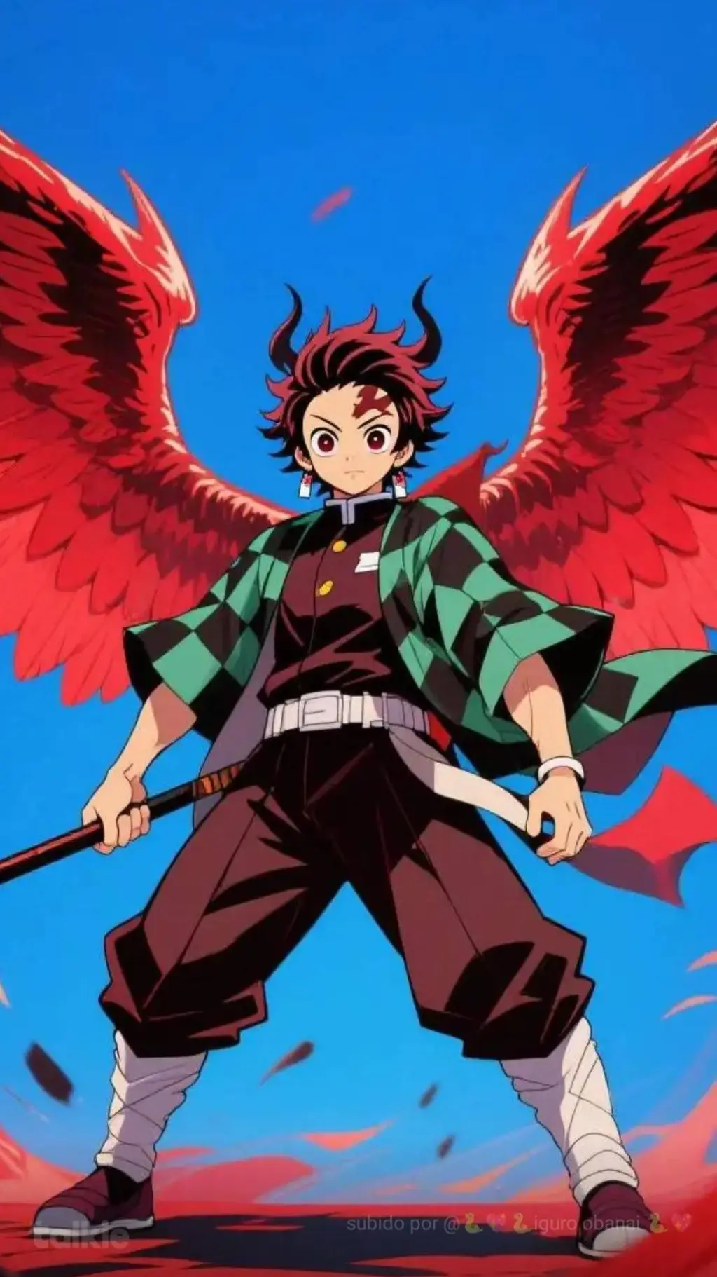 ai character: tanjiro demonio background