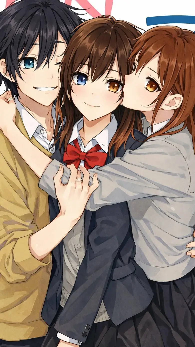 ai character: hori x miyamura  background