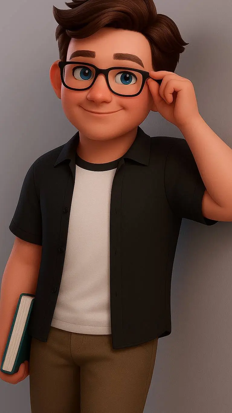 ai character: Nerdy big bro background