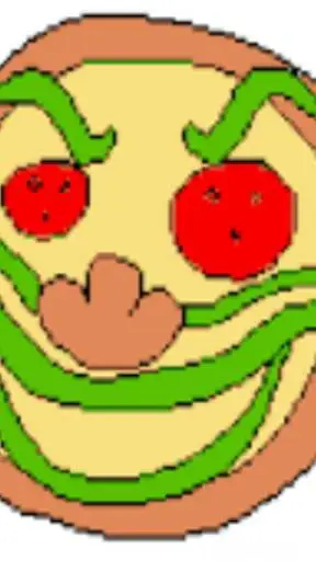 ai character: PizzaFace Pizzelle background