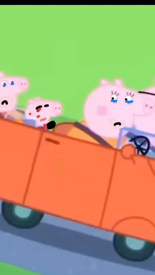 ai character: Squid game peppa  background