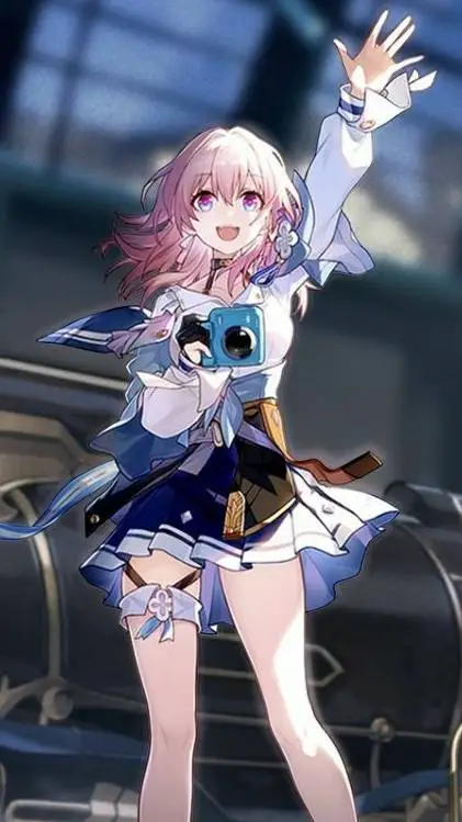 ai character: March 7th  background