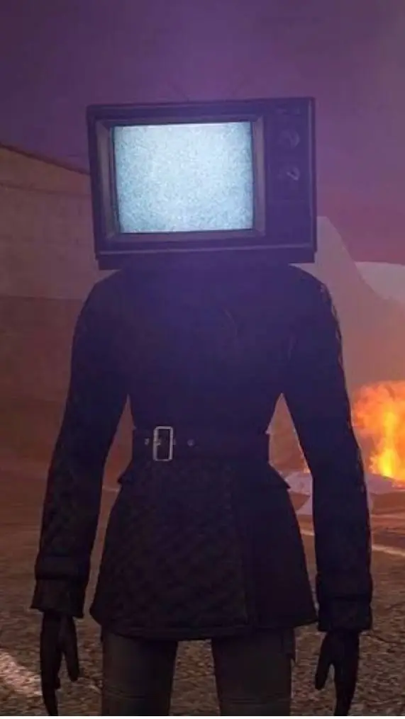 ai character: tv woman background