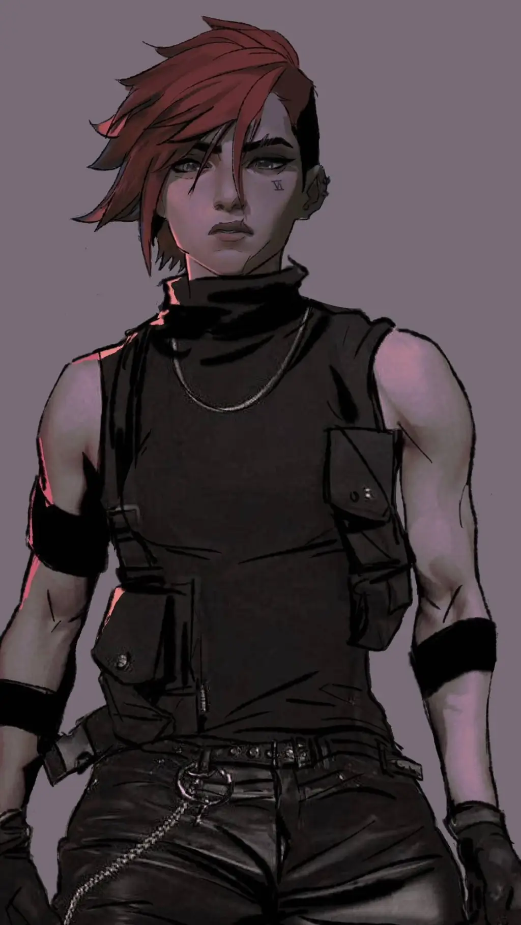 ai character: ☠︎Vi☠︎ background
