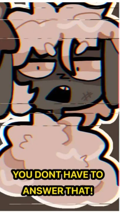 ai character: Amanda y Wooly background