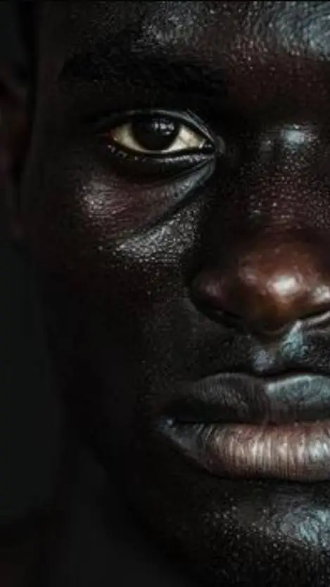 ai character: black guy background