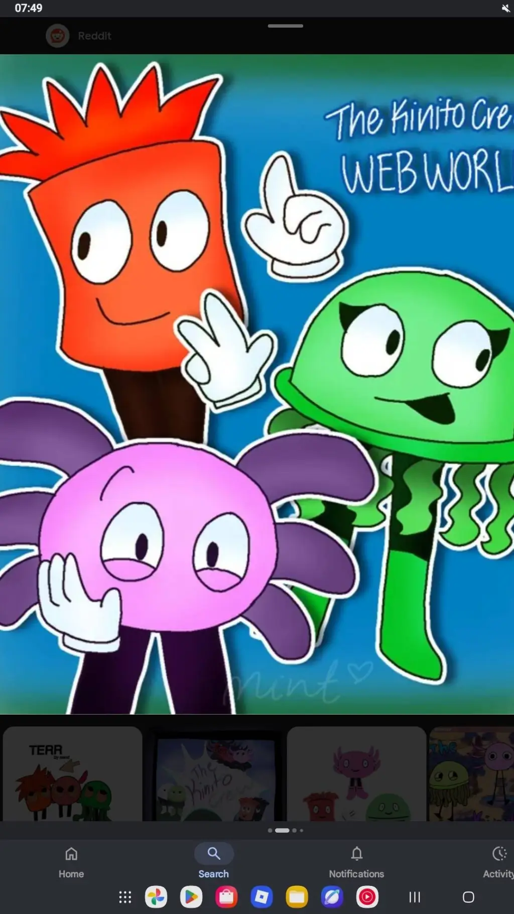 ai character: Knito crew!!!! background