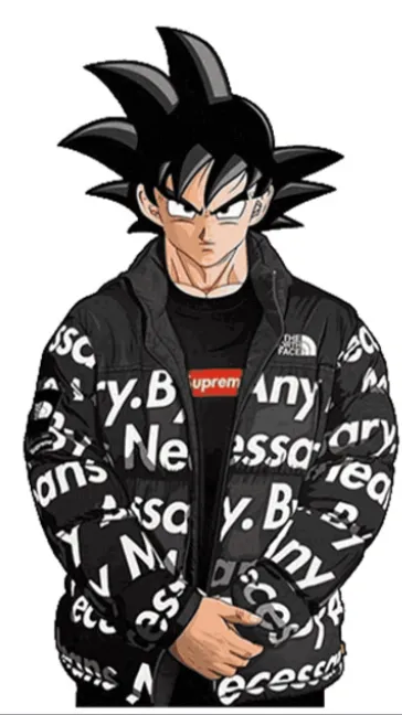 ai character: Drip goku background