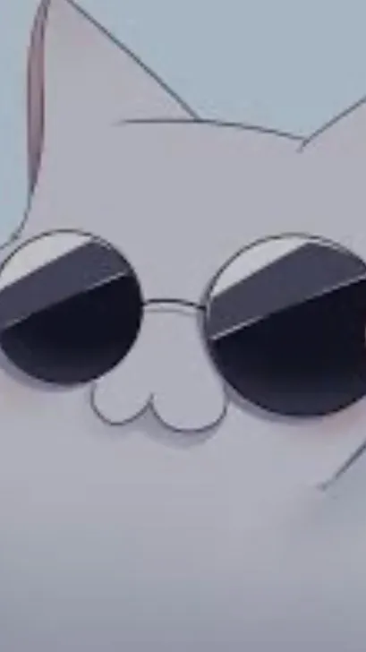 ai character: Gojo cat background