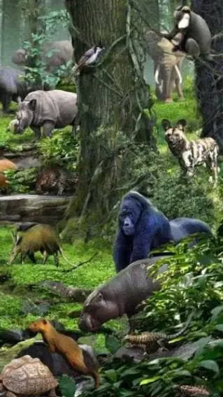 ai character: Animal kingdom background