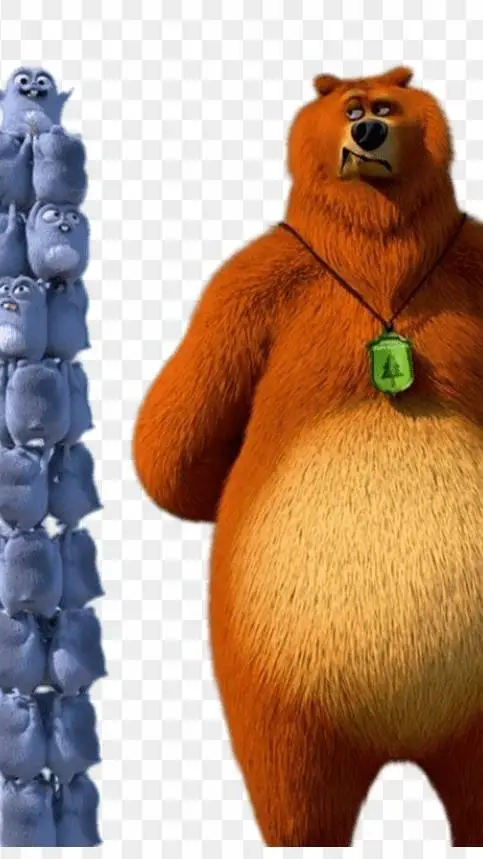 ai character: grizzly and lemme🫡 background
