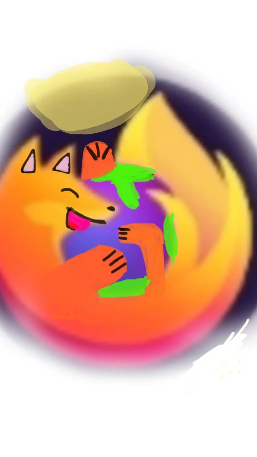 ai character: firefox  background