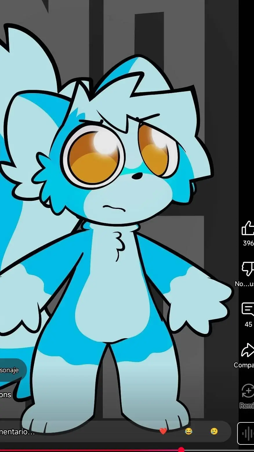 ai character: Milky  background