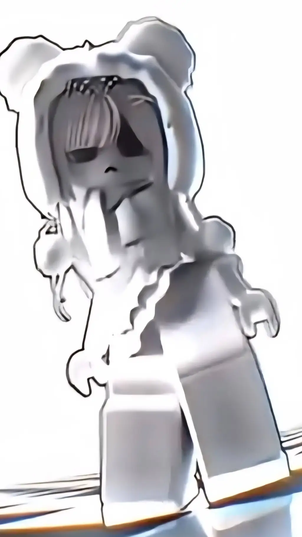 ai character: cute roblox girl background