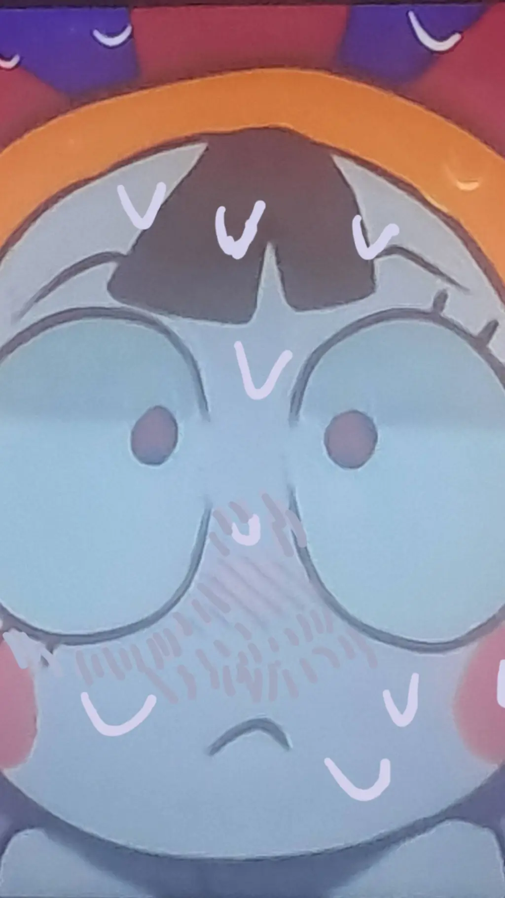 ai character: Embarrassed Pomni background