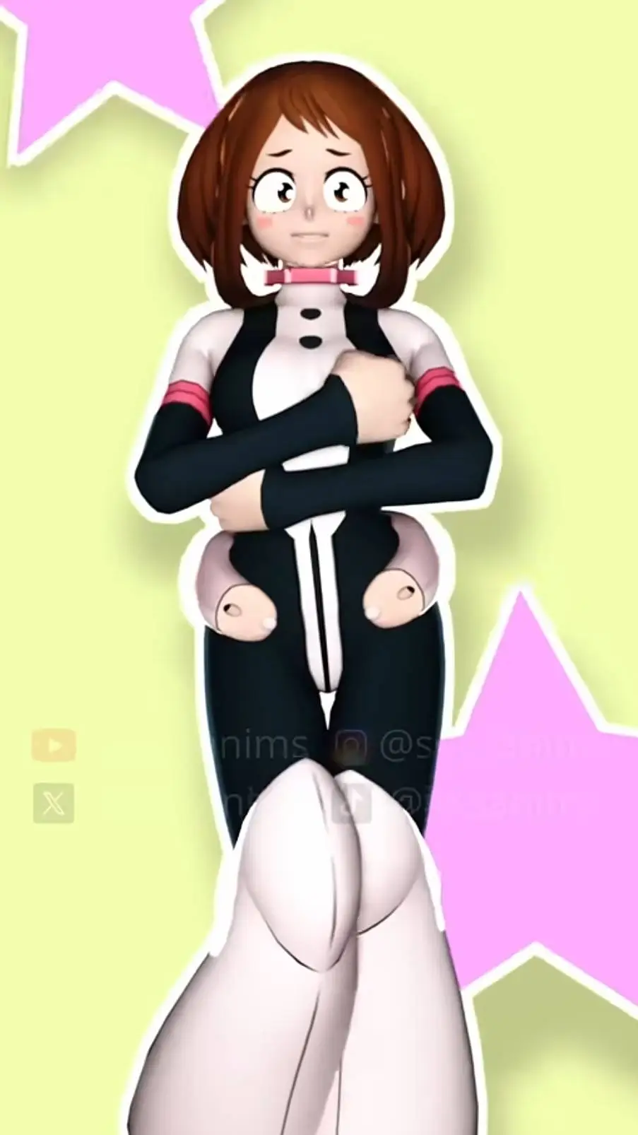 ai character: Scared Ochaco background