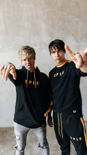 ai character: Sam and Colby! background