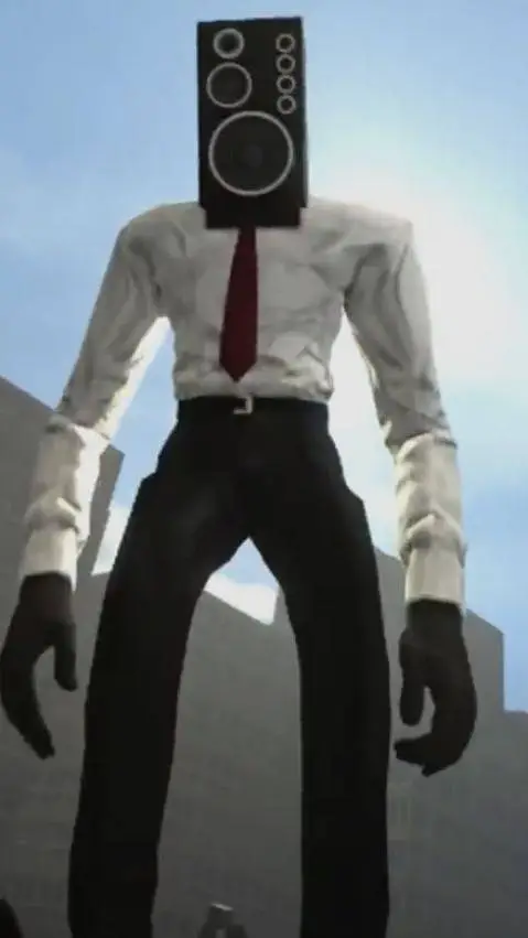 ai character: Large speker man background