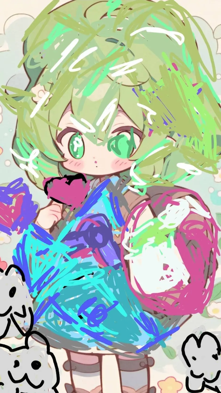 ai character: deku little sis background