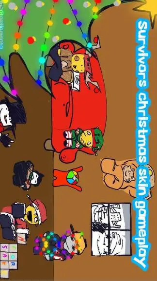 ai character: Forsaken Christmas background