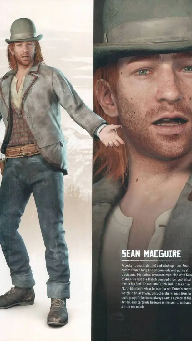 ai character: Sean McGuire  background