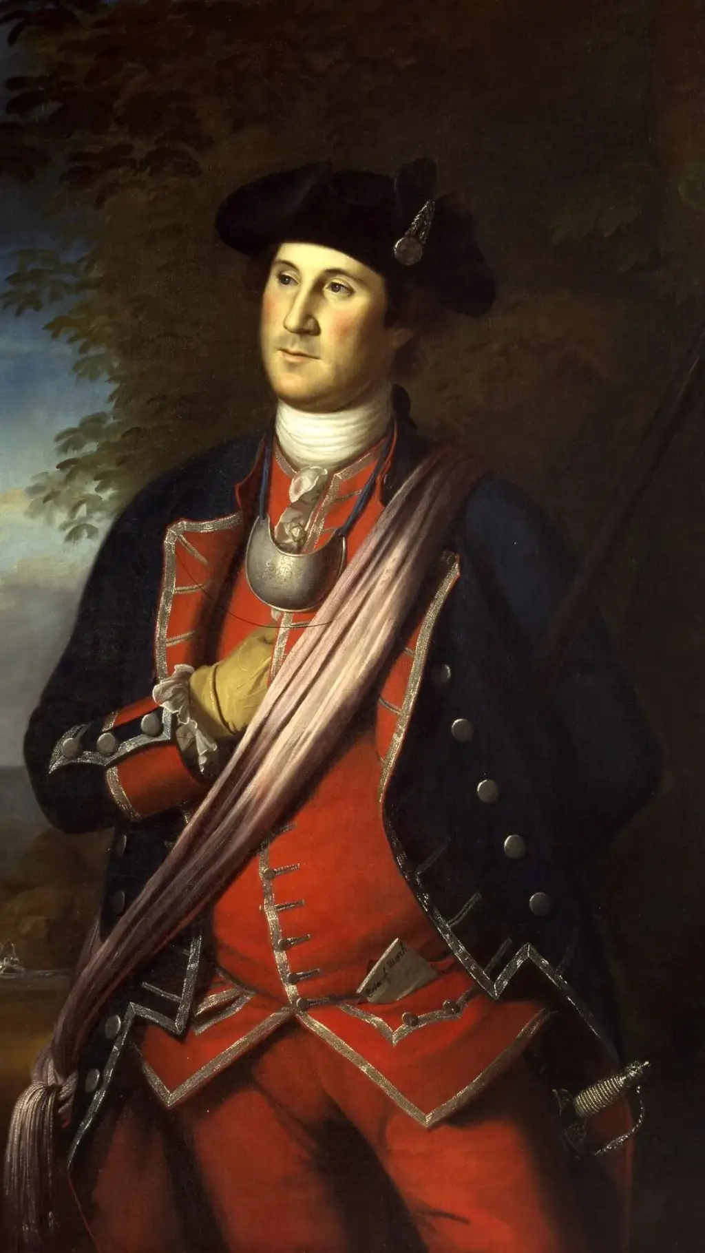 ai character: George Washington  background
